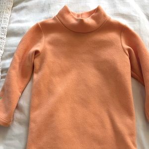 Girls Dudley Stephen’s toddler vello fleece pullover turtleneck